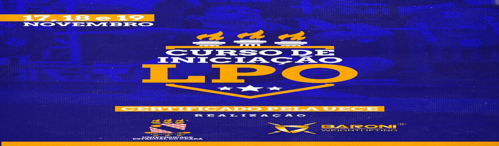 Iniciação ao Levantamento de Peso Olímpico.